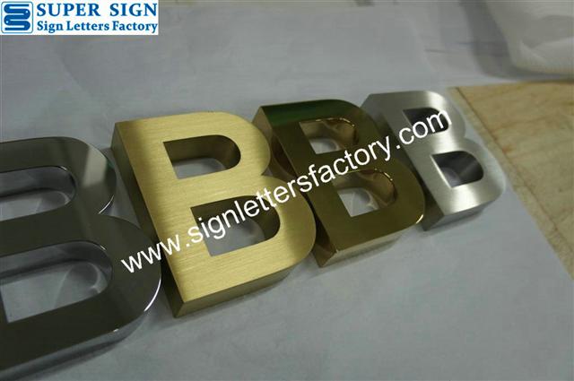 stainless steel letters sign